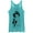Tahiti Blue, variant on Women's Aladdin Jasmine Graffiti Print  Racerback Tank Top Tahiti Blue Large