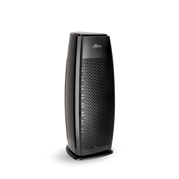 Hunter HP600 True HEPA 3 Fan Speeds Air Purifier Tower, Black