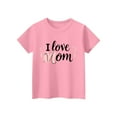 thumbnail image 6 of Frnrwgo Little Girl Tops Mama's Boy Tee Shirt Top Summer Short Sleeve Clothes for Mother's Day Pink, Size 2-14 Years, 6 of 6