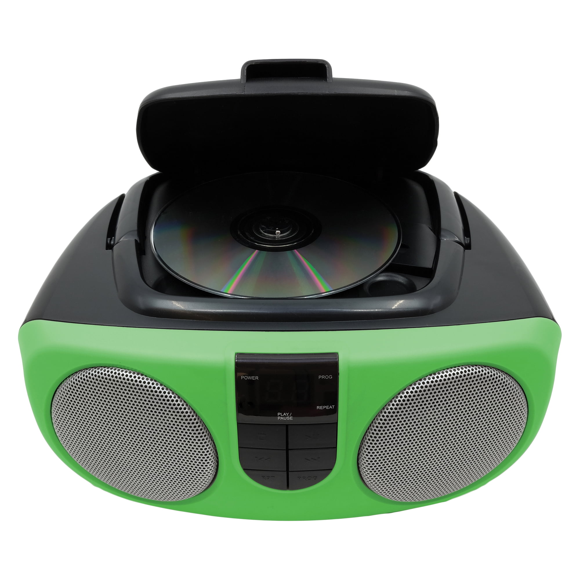 Proscan Portable CD Radio Boombox, Green, PRCD243M
