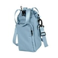 thumbnail image 2 of Bolso bandolera con portabotellas para hombre y mujer, con bolsillo frontal, estilo moderno. Azul, 2 of 9