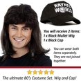 thumbnail image 2 of RV Peluca de rock heavy metal de los 80 con disfraz de sombrero. Ropa de hombre Sailing Electrónica, 2 of 5