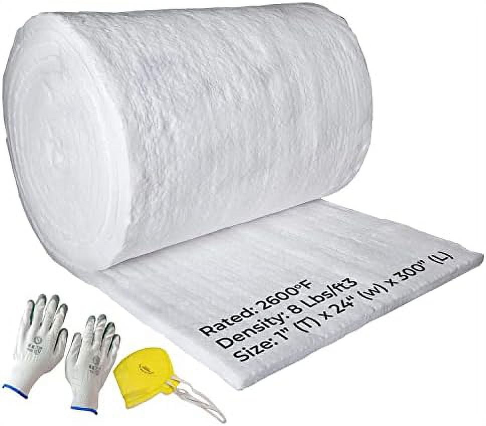 STORE Ceramic Fiber Insulation Blanket, 1"X24"X300", 8 2600F, High