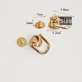 thumbnail image 4 of DIY Retrofit Bag Strap Hook Handle Hanging Ring Handmade Hardware Accessories Screw Side Buckle Clasp, 4 of 5