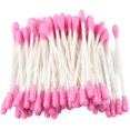 thumbnail image 1 of Lot de 100 cotons-tiges jetables à double pointe pour maquillage, colorés et de précision, pour femmes, rose, 1 of 4