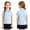 09#Light Blue, variant on Kids' Quick Dry Campus Uniform Shirt Class Polo Shirt School Collared Clothing