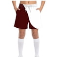thumbnail image 2 of Bovxnpu Boys Swim Trunks Athletic Beach Shorts Solid Boys Swim Trunks Pockets for Beach Vacation and Surfing Shorts, 2 of 9