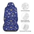 thumbnail image 5 of Yiaed Golden Snowflakes Royal Blue Print Car Seat Covers,Universal Auto Seats Protector Fits for Car,SUV Sedan,Truck,Automotive Seat Covers & Accessories(Two packs), 5 of 7