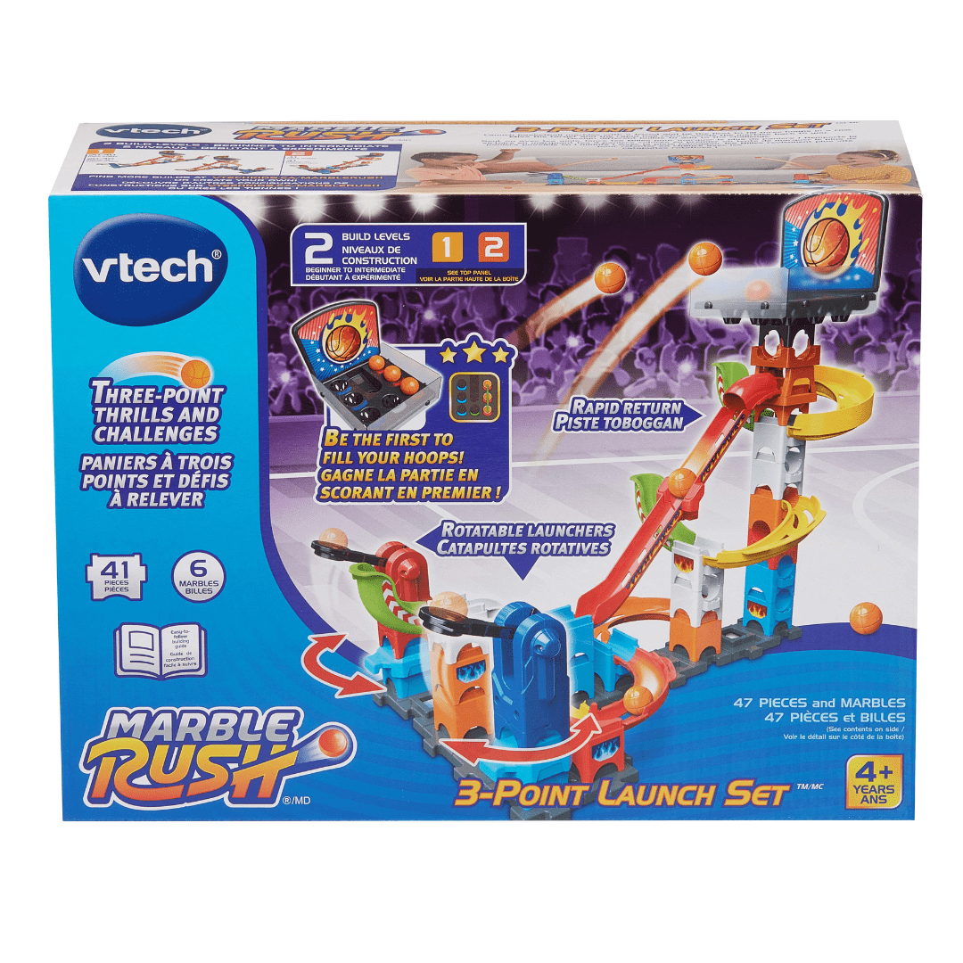 VTech® Marble Rush® 3-Point Launch Set™ with Mini Basketball Hoop