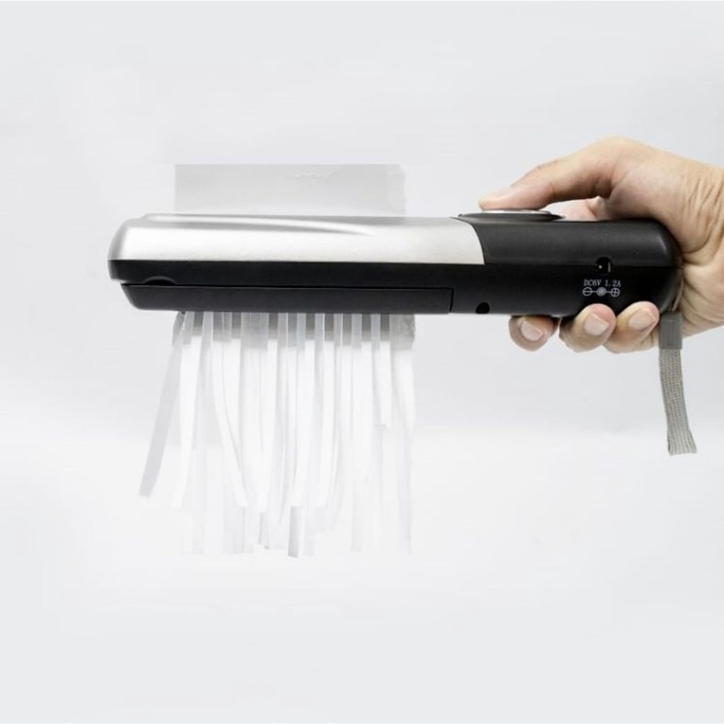 Efficient Portable Miniature Electric Shredders Two Power USB Battery for Confidential Paper Destruction Home Use