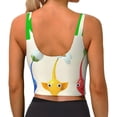 thumbnail image 3 of Lsque Pikmin Printed Women'S Sports Bra, Compression, Moisture Wicking, High-Impact Sports Bra For Women,Supportive sports bra-Large, 3 of 9