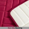 thumbnail image 4 of 3 Piece Rectangular Color Variant Memory Foam Bathroom Rug Set Non-Slip PVC Backing, 4 of 8