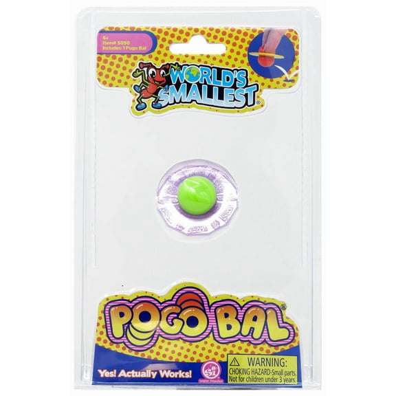 World's Smallest Pogo Bal Green & Purple Diecast Car