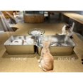 thumbnail image 2 of Vealind Stainless Steel Litter Box Metal Cat Litter Tray Heavy Duty 2 of 14