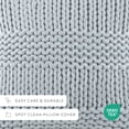 thumbnail image 5 of Comfort Canopy Cozy Chunky Knit Decor Throw Pillow Cover, 20" x 20", 5 of 8