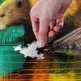 thumbnail image 3 of Jigsaw Puzzle Otter Neon Color 1000 Pieces, Zigsaw with Alphabet Partition Storage Bag Easy to Solve, Fun Family Game Creative Gift for Friends Parents Grandparents, 3 of 6
