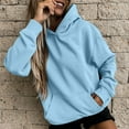 thumbnail image 2 of Caqnni Womens Graphic Hoodies Hoodie Unisex Oversized Hoodies Long Sleeve Pocket Hoodies Pullover Drawstring Top (Blue,4XL), 2 of 5