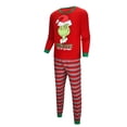 thumbnail image 4 of Family Christmas Pajamas Matching Sets, Loose Long Sleeved Pants With Round Neck Christmas Print Lounge Set,Pajamas (Men, L), 4 of 6