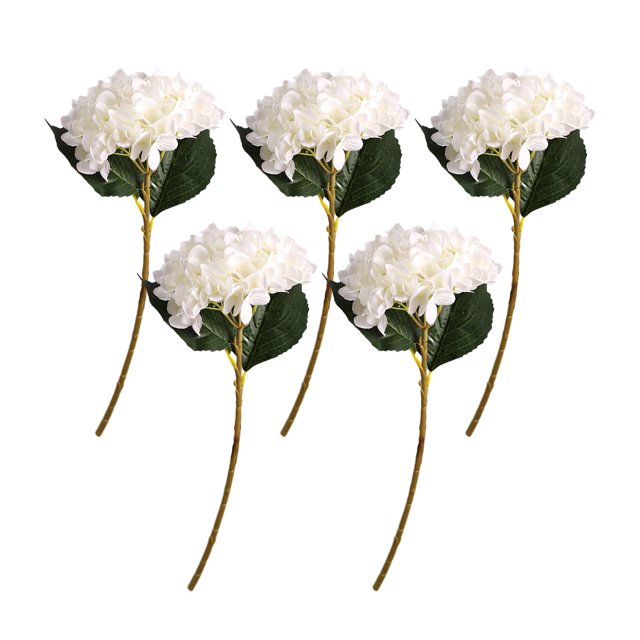 Arreglo de flores artificiales no tóxico Cateissary 5 uds amigable con mascotas Decoración Blanco