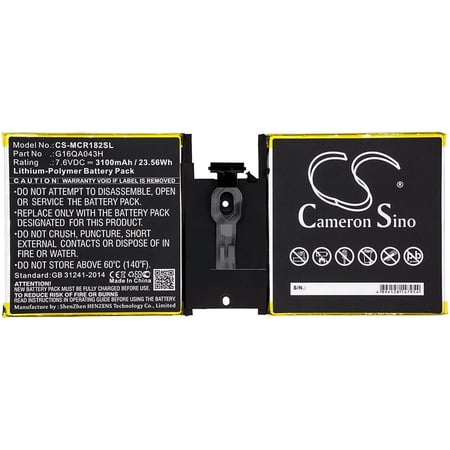 3100mAh Microsoft Q16QA043H G16QA043H Battery for Surface Go 1824 4415Y Surface Go 10