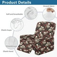 thumbnail image 5 of FKELYI Red Rose Skull Print Recliner Slipcover Anti-Dust Reclining Chair Cover with Pocket Fitted Couch Covers for Lazyboy Lounge Armchair Protector for Home Decor, 5 of 7