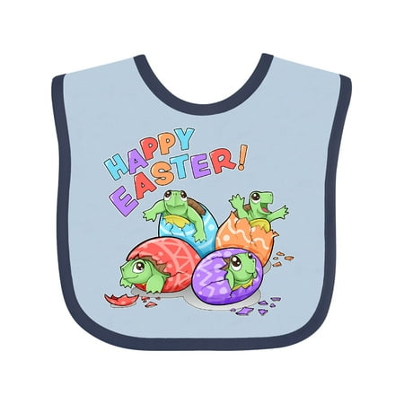 

Inktastic Cute Baby Turtle Hatchlings in Easter Eggs Gift Baby Boy or Baby Girl Bib