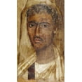 thumbnail image 2 of Artisan, Unknown 2nd Century Romano-Egyptian 10x14 White Modern Wood Framed Museum Art Print Titled - Mummy Portrait of a Man, 2 of 4