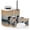 Color 2, variant on Bathroom Accessory Set 6 Piece with Loon Reflection Hunting Natural Art Loon Water Rustic Toothbrush Holder, Soap Dispenser, Soap Dish, Trash Can with Lid, Toothbrush Cup, Toilet Brush Holder