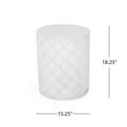 thumbnail image 6 of Aquilla Lightweight Concrete Outdoor Side Table, Antique White, 6 of 6