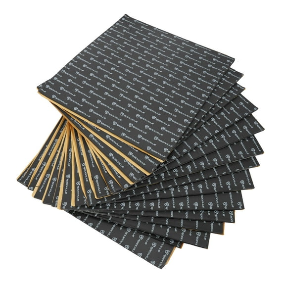 Rockville RockMat Pro 37 Sq Ft 3-in-1 Foam/Rubber/Aluminum Car Sound Deadener