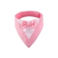 thumbnail image 1 of Nvzi Bandana para perro (1 unidad), ligera, de secado rápido, de mezcla de poliéster, con diseño triangular, ajustable, ideal para perros medianos y grandes, cachorros o mascotas, talla XS, rosa., 1 of 3