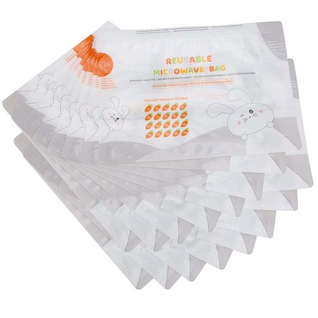 Cleaning Bag Cleaning Bag Microwave Oven Cleaning Bag Microwave Cleaning Bag Cleaning Pouch 16pcs Bimirth Cleaning Bag Microwave Oven Cleaning PouchWhite