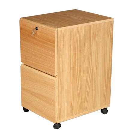 Rush Furniture Modular Real Oak Wood Veneer 2 Drawer Mobile File Rush Furniture Modular Real Oak Wood Veneer 2 Drawer Mobile File Cabinet