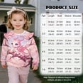 thumbnail image 7 of Garronmavis Pink Dragon Toddler Girl Sweatshirt Loose Cherry Blossom Long Sleeve Pullover Crewneck Tops Shirts Comfortable Ruffle Long Sleeve Girls Top Stylish for Girls 2-3 Years Old, 7 of 7