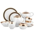 thumbnail image 5 of Porcelain Cup for Mocha Cappuccino Tea and Coffee 9.13 fl oz (270 ml) Royal Dinner Porcelain Tea Cup and Saucer Set Pretty Tea Cup with Matching Saucer, 5 of 9
