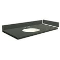 thumbnail image 1 of Transolid VT48.5x22-1OU-4R-A-W-8 48.5 in. D Quartz Vanity Top with 8 in. Widespread and Oval Undermount Sink, Urban Grey, 1 of 6