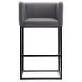 thumbnail image 3 of Manhattan Comfort Embassy 29" Faux Leather Barstool in Gray (Set of 2), 3 of 5