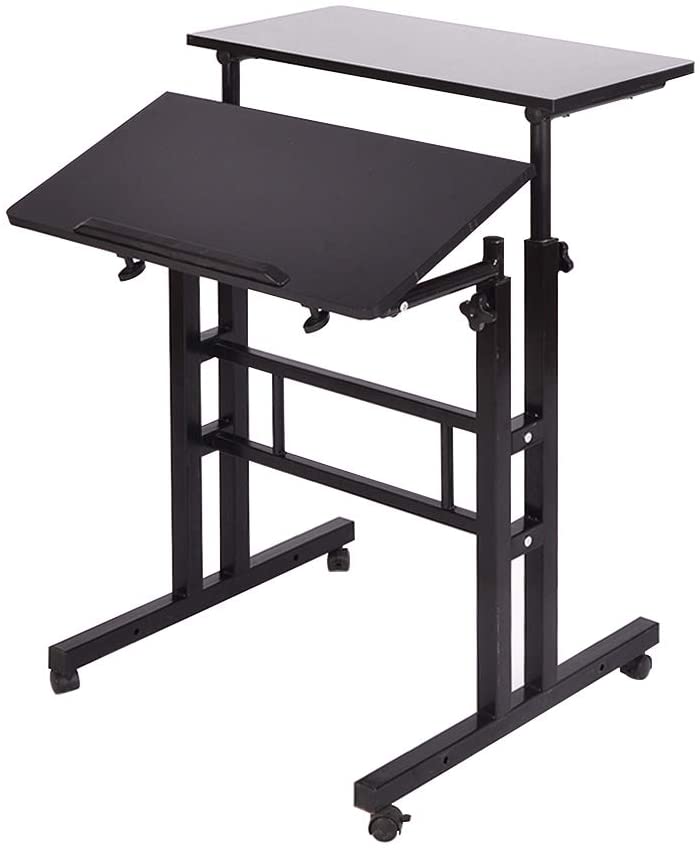 Soges Adjustable Stand up Desk 23.6inches Computer Mobile Desk