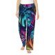 thumbnail image 1 of Fotbe Colorful Tropical Leaves Pantalones de Pijama para Mujer, Pantalones de Dormir, Pantalones Pj con Cordón y Bolsillos-Small, 1 of 6