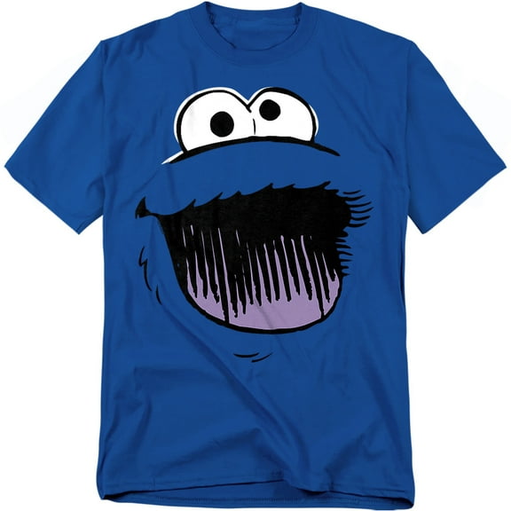 Sesame Street T-Shirt Cookie Monster Retro Sketch Face Unisex Graphic Tee for Men & Women
