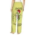 thumbnail image 3 of Daiia Avocado Merry Christmas Women's Sleep Pant with Pockets and Drawstring,Pajama Pants-X-Large, 3 of 9
