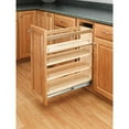 thumbnail image 2 of Rev-A-Shelf 448-BC-8C 8-Inch Base Cabinet Pullout Storage Organizer with Adjustable Wood Shelves and Chrome Rails, 2 of 5