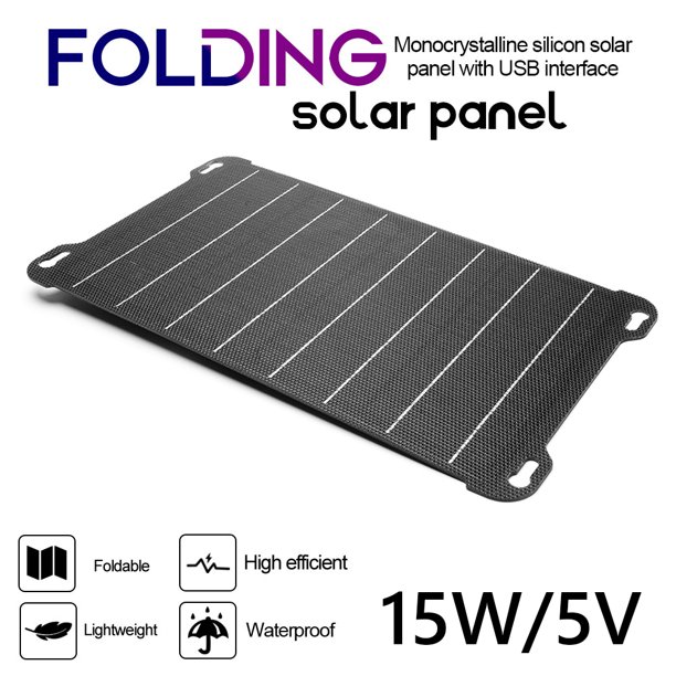 Panel solar de 15W resistente al agua ETFE a prueba de rasguños para el banco de energía del teléfono (A) Ndcxsfigh Para estrenar