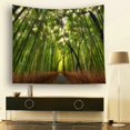 thumbnail image 3 of EREHome Forest Tree Bamboo Tapestry Polyester Fabric Tapestries Wall Art Hanging 51x60 Inches, 3 of 3