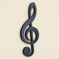 Broadway Gifts Treble Clef Music Note Glossy Black 9 Inch Wood Hanging ...