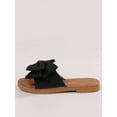 thumbnail image 4 of Women‘s Bow Decor Single Band Slide Vacation Flat Sandals, 4 of 7