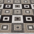 thumbnail image 4 of Allstar Brown / Beige Modern Geometric square design Area Rug (5' 2" x 7' 2"), 4 of 7