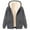 Dark Gray, variant on felwors Women's Sherpa Lined Fleece Jacket - Full Zip Up Hoodie, Warm Fall & Winter Casual Coat with Pockets Light Gray, XL