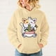 thumbnail image 2 of Sudadera con capucha para hombre y mujer, suéter holgado de manga larga con estampado de Ramen de gato, Tops informales con personalidad, 2 of 5