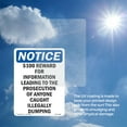thumbnail image 6 of $100 Reward For Information Leading OSHA Notice Rigid Plastic Sign 14 Inch x 10 Inch - 5 Pack, 6 of 8